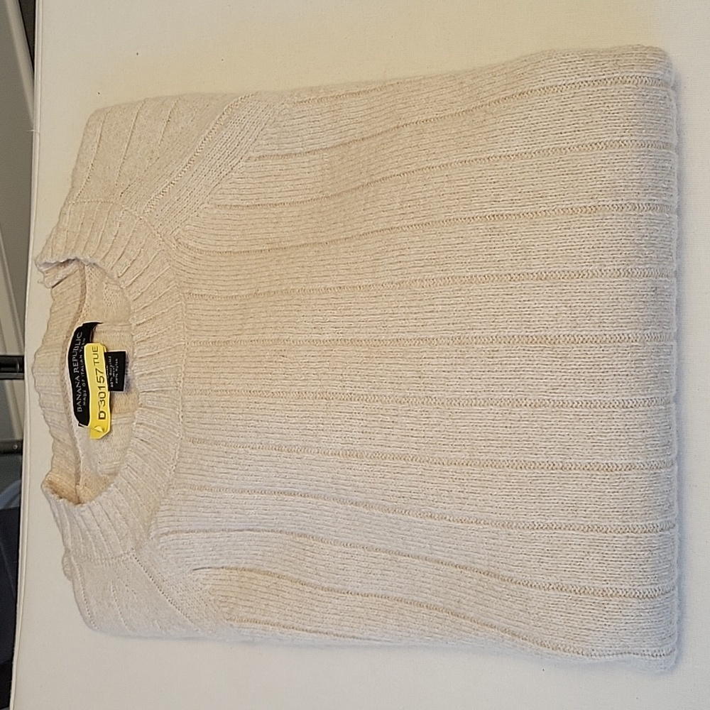 Banana Republic Crew-Neck Blended Wool Sweater